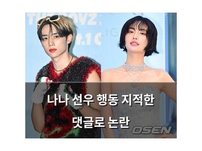 나나 선우 행동 지적한 댓글로 논란