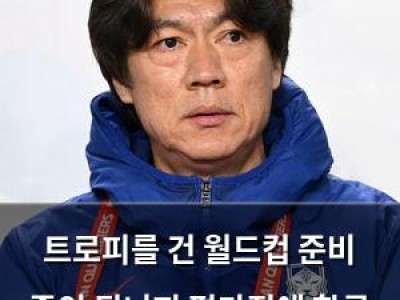 트로피를 건 월드컵 준비 중인 튀니지 평가전에 한국 없음