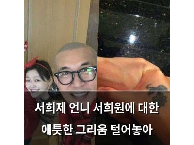 서희제 언니 서희원에 대한 애틋한 그리움 털어놓아