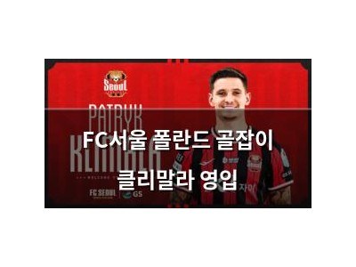 FC서울 폴란드 골잡이 클리말라 영입