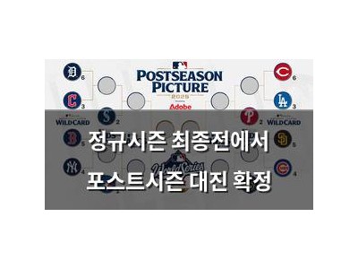 정규시즌 최종전에서 포스트시즌 대진 확정