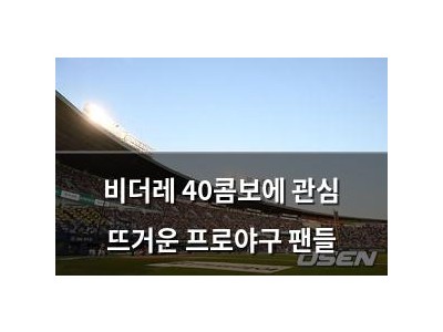 비더레 40콤보에 관심 뜨거운 프로야구 팬들
