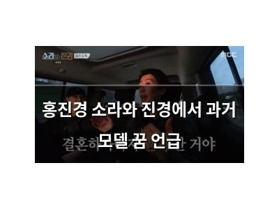홍진경 소라와 진경에서 과거 모델 꿈 언급