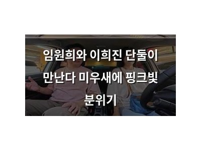 임원희와 이희진 단둘이 만난다 미우새에 핑크빛 분위기